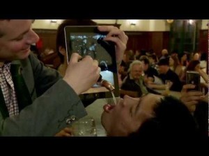Bière servie à l'aide du iPad 3 !